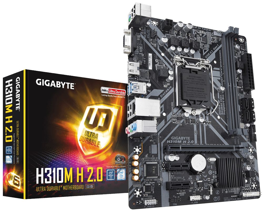 Gigabyte H310M H 2.0 Intel 8-9.Nesil DDR4 Vga-Hdmi mATX Anakart
