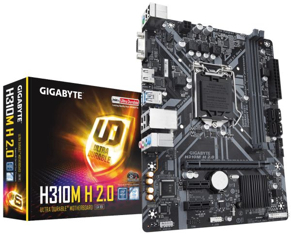 Gigabyte H310M H 2.0 Intel 8-9.Nesil DDR4 Vga-Hdmi mATX Anakart