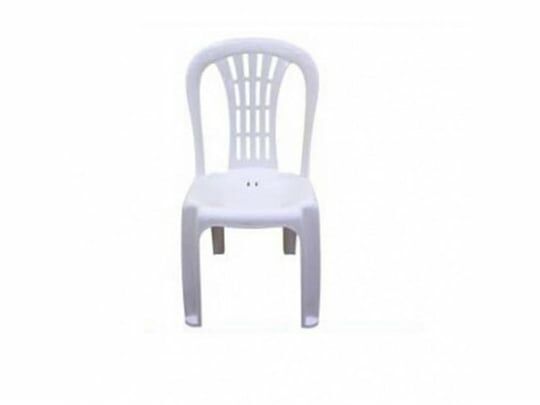 Fulya Plastik Sandalye Açık Gri Kolçaksız