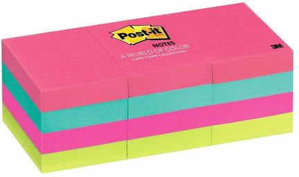 Post-It 653AN 38x51 4 Renk 100 Yaprak Not Kağıdı