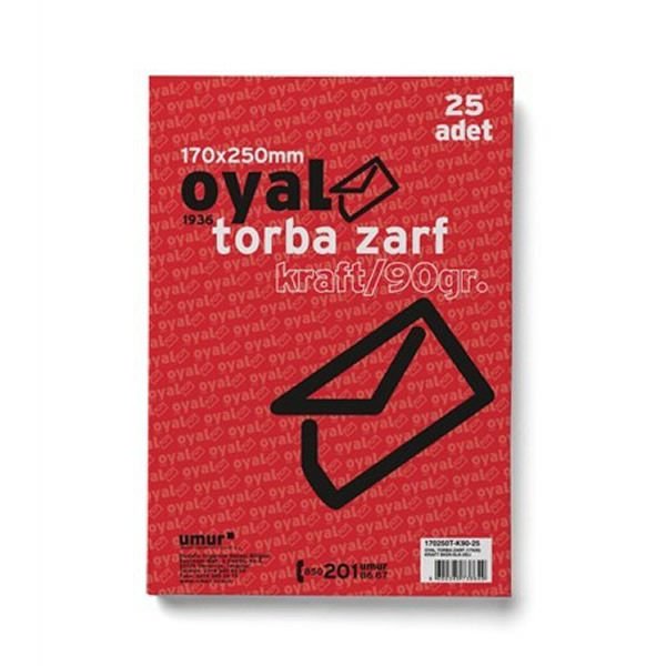Oyal 17x25 90 gr 25 li Torba Zarf