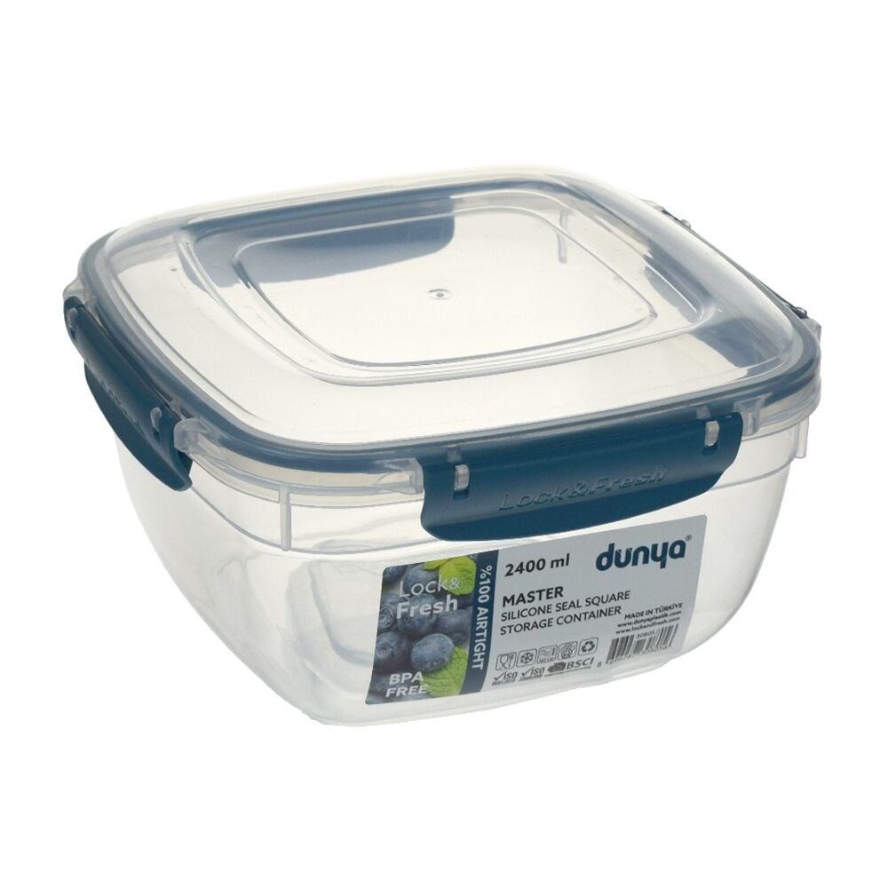 Dünya 2400ml Master Kare Saklama Kabı
