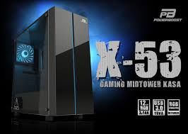 Power Boost X-53 Usb 3.0 Glass Rgb Fanlı Gaming  Bilgisayar Kasası