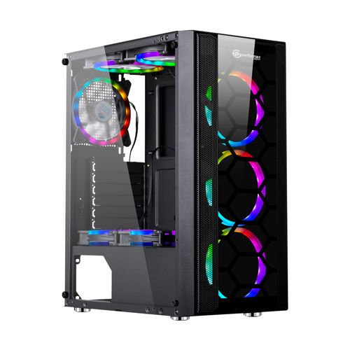 Performax Trinity Siyah Pencereli RGB Kumandalı Atx Gaming Oyuncu Kasası