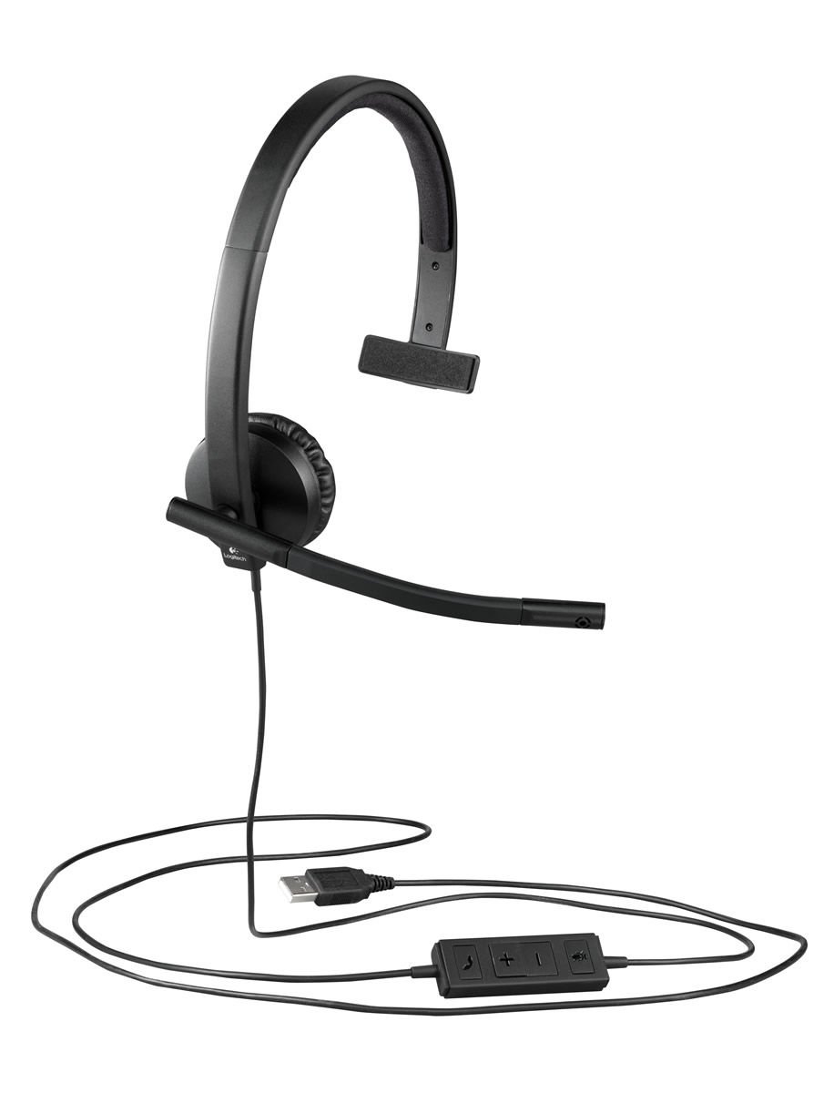 Logitech 981-000571 H570E Mono Usb Tek Taraflı Headset Mikrofonlu Kulaklık