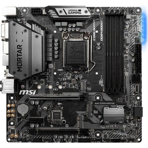 Msı MAG Z390M MORTAR 1151 DDR4 4400(OC) HDMI DVI DISPLAY M.2 USB3.1 RGB mATX Anakart