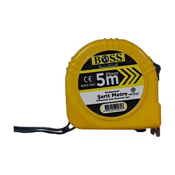 Boss 5 mt 25 mm Şerit Metre
