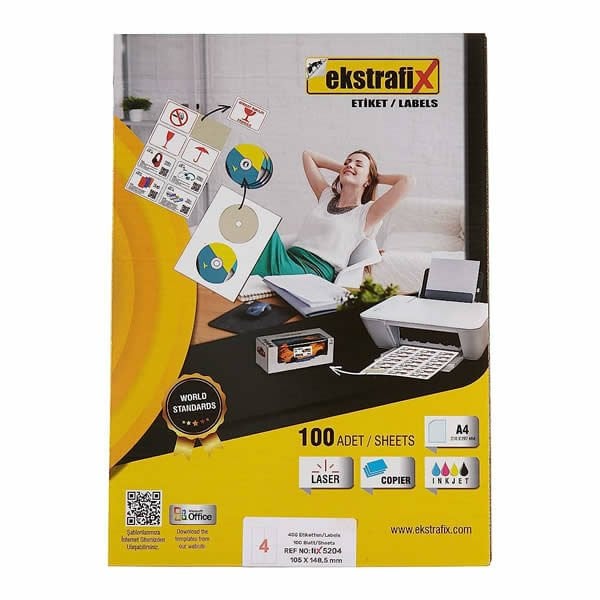 Ekstrafix 15x50 mm Silvermat 1000 li Etiket