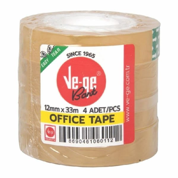 Vege 12x33 4 lü Office Tape Selefon Bant