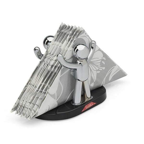 Flosoft 346 Masaüstü Havlu Peçetelik Figuranlı Krom Kaplama