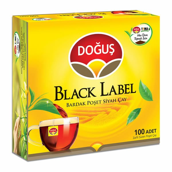 Doğuş 100x2 gr Black Label Bardak Poşet Çay