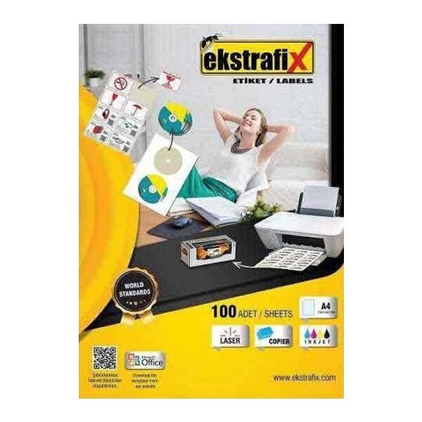 Ekstrafix FIX-5004 99,1 X 139 mm Lazer Etiket