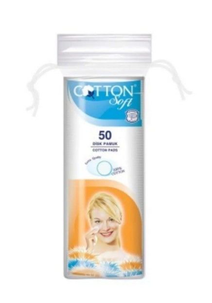 Cotton 50 li Soft Makyaj Temizleme Pamuğu