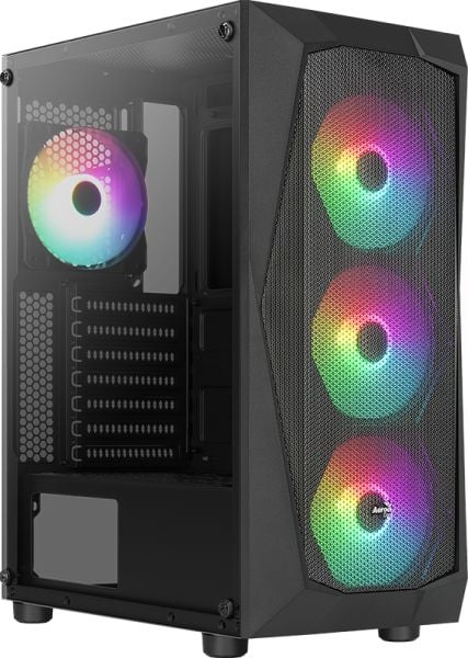 Aerocool AE-FLC-750BR  750W 80+ BR 4x120mm FRGB USB 3.0 Micro ATX-Mini ITX Siyah Kasa