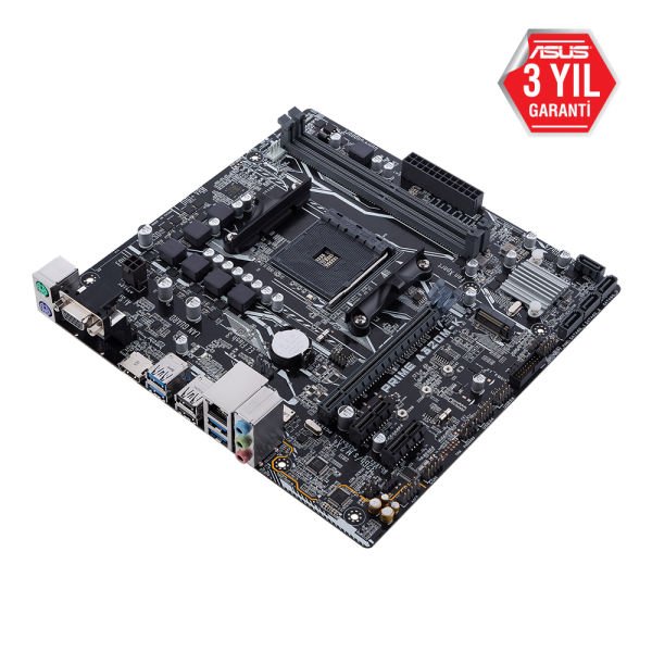 Asus Prime A320M-K-CSM AMD AM4 32GB DDR4 3200Mhz M2 Vga-Hdmi mATX Anakart