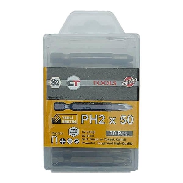 Ct Tools 30 lu PH 2x50 Yüksek Kaliteli Uç