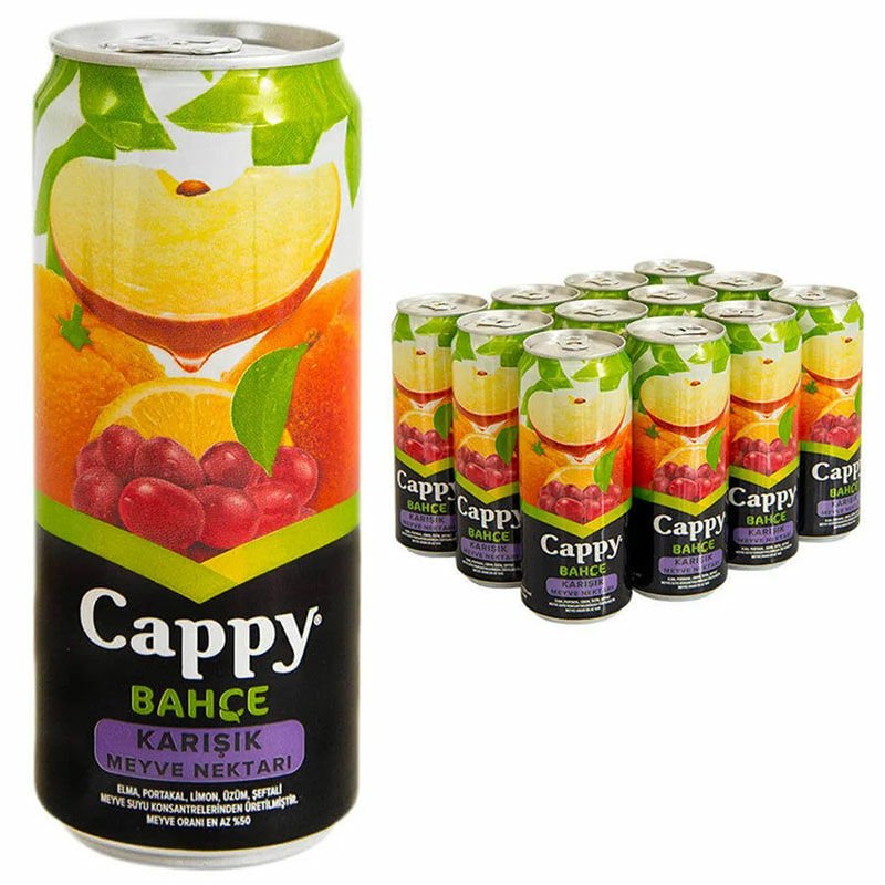 Cappy Bahçe Karışık Meyve Nektarı Kutu 12li 330ml