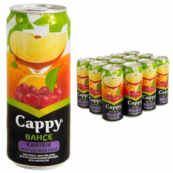 Cappy Bahçe Karışık Meyve Nektarı Kutu 12li 330ml