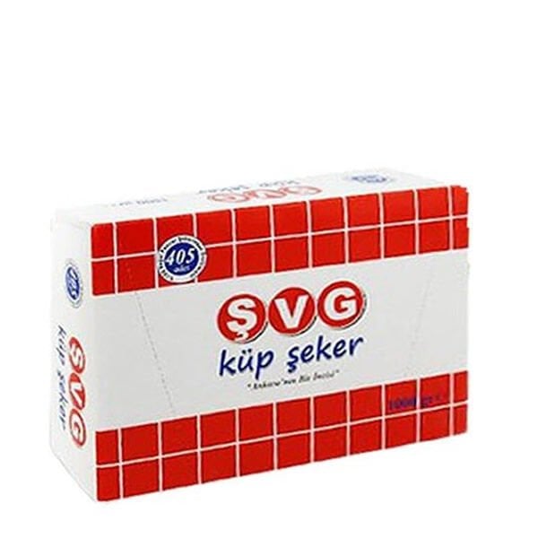 Şvg 1000 gr 405 li Kutu Küp Şeker