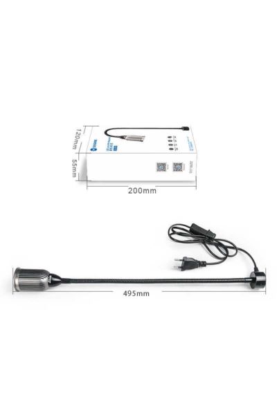 Sunshıne SS-804 Manyetik Led Lamba Eğilebilir Metal Hortum Mıknatıslı Taban