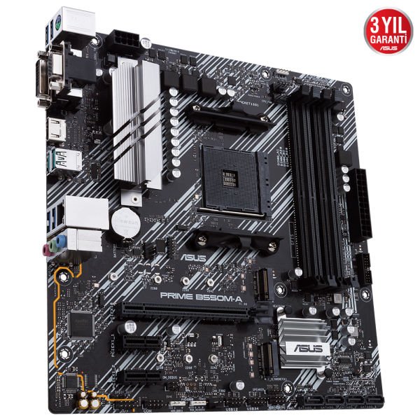Asus Prime B550M-A-CSM AMD AM4 128GB DDR4 4600Mhz M2 Dvi-Vga-Hdmi mATX Anakart