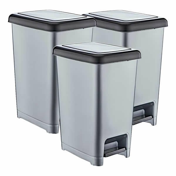 Dünya 15 lt Slim Pedallı Çöp Kovası