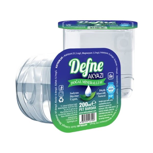 Defne 200 cc 60 lı Plastik Bardak Su