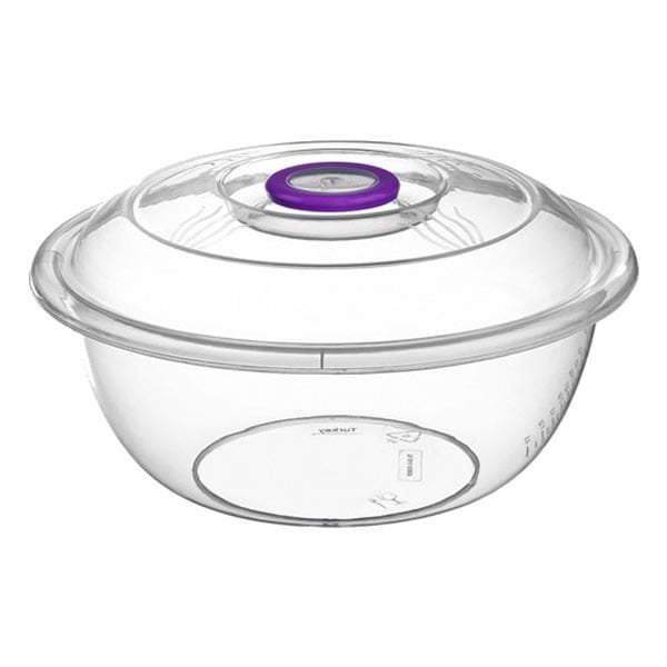 Dünya 10434 4,5 lt Şeffaf Kapaklı Leğen