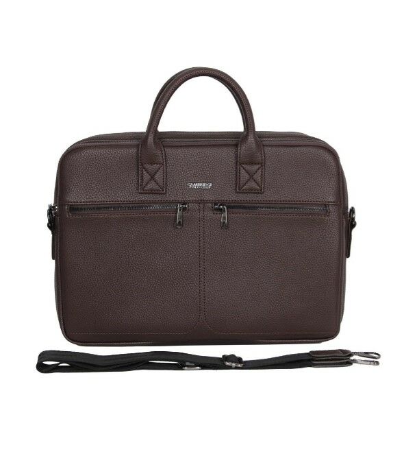 PLEVR50073.007 / Cambridge Polo Club Evrak Çantası, / KAHVE Önden İki Cepli