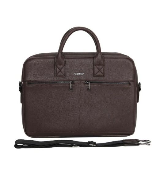 PLEVR50073.007 / Cambridge Polo Club Evrak Çantası, / KAHVE Önden İki Cepli