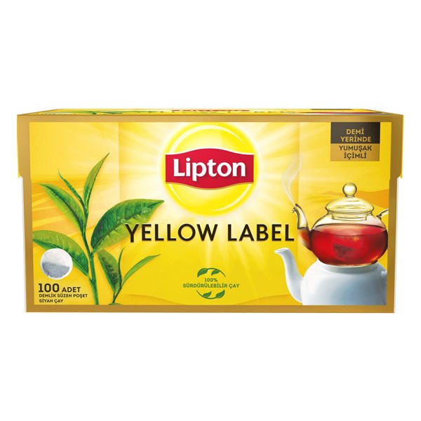 Lipton 100 lü 3,2 gr Yellow Label Demlik Poşet Çay