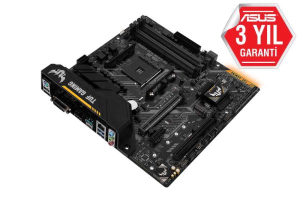 Asus Tuf B450M-Plus Gaming AMD B450 Soket AM4 DDR4 3466(OC)MHz mATX Gaming Anakart
