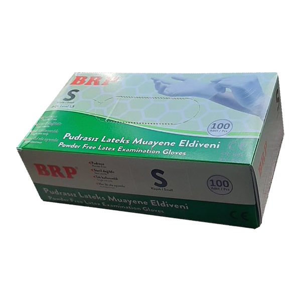 Brp 100 lü S Lateks Pudrasız Eldiven