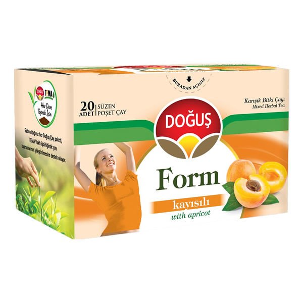 Doğuş 20 li 1,8 gr Form Kayısılı Çay
