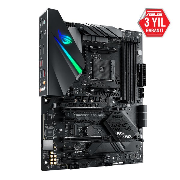 Asus Rog Strix B450-E Gaming AMD B450 Soket AM4 DDR4 4400(OC)MHz ATX Gaming (Oyuncu) Anakart