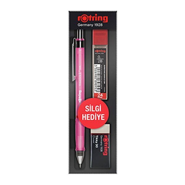 Rotring 0,7 mm Visuclick Pembe Okul Seti