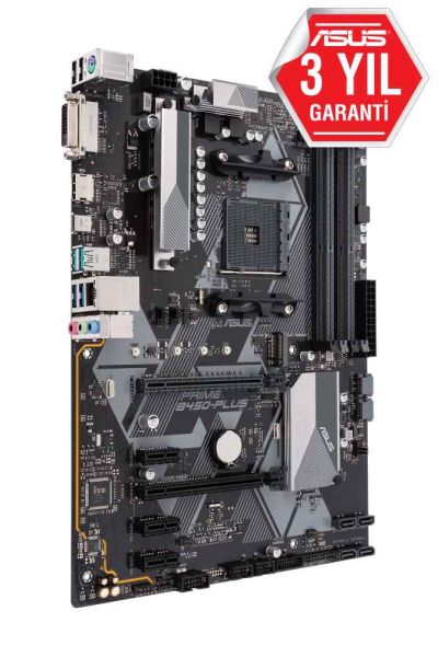 Asus Prime B450-Plus 4400Mhz(Oc) Ddr4 Soket Am4 M.2 Dvı Hdmı Atx Anakart