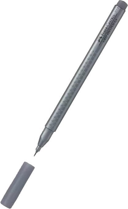 Faber-Castell 0,4 mm Grip Gri Finepen Keçeli Kalem