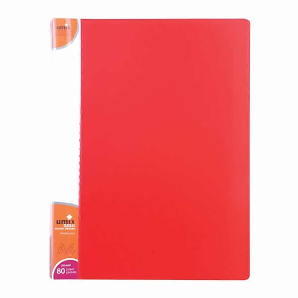 Umix 1146P A4 80 Yaprak Kırmızı Sunum Dosyası