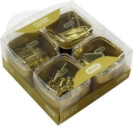 Mas 1331 Cubbie Premium Gold 4 lü Pvc Kutu Masaseti Harita Çivisi