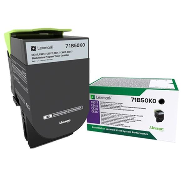 Lexmark 71B50K0 3.000 Sayfa Black Siyah Toner CS317-417-517 CX317-417-517