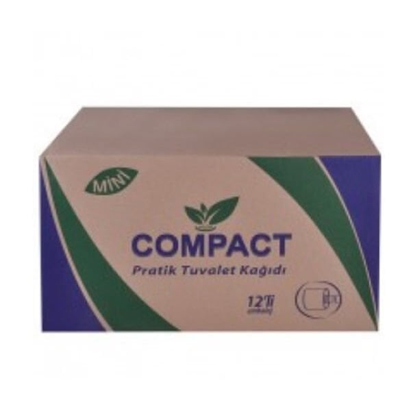Compact 12 li Mini Pratik İçten Çekme Tuvalet Kağıdı