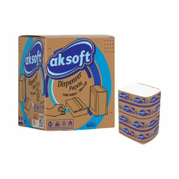 Aksoft 18x200 lü Dispenser Peçete