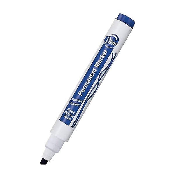 Mas 9177 Bion Kesik Uç Mavi Markör Kalem