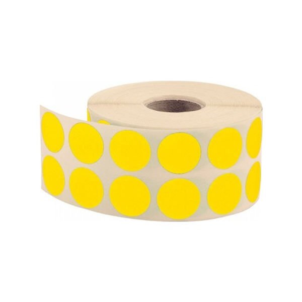 Ekstrafix 2500 lü 20 mm Sarı Nokta Etiket