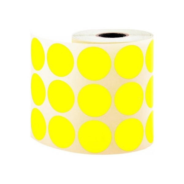 Ekstrafix 2500 lü 25 mm Sarı Nokta Etiket