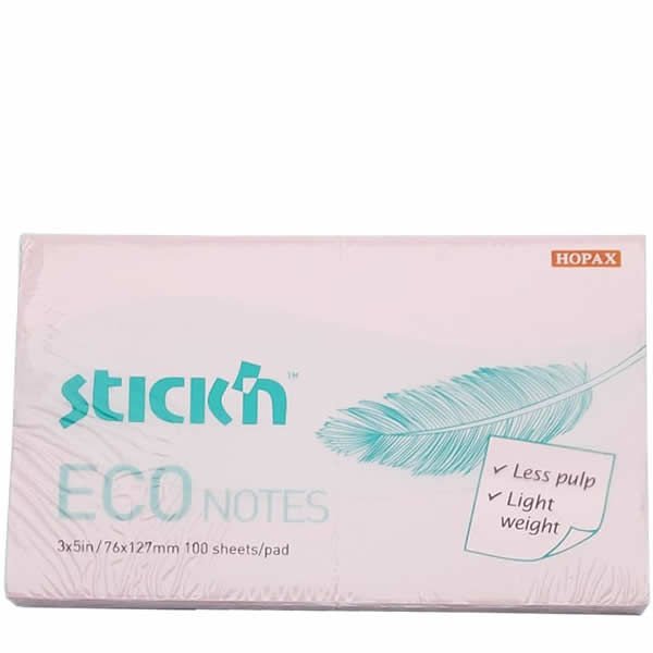 Gıpta Stickn 76 x 127 100 Yaprak Pastel Pembe Not Kağıdı