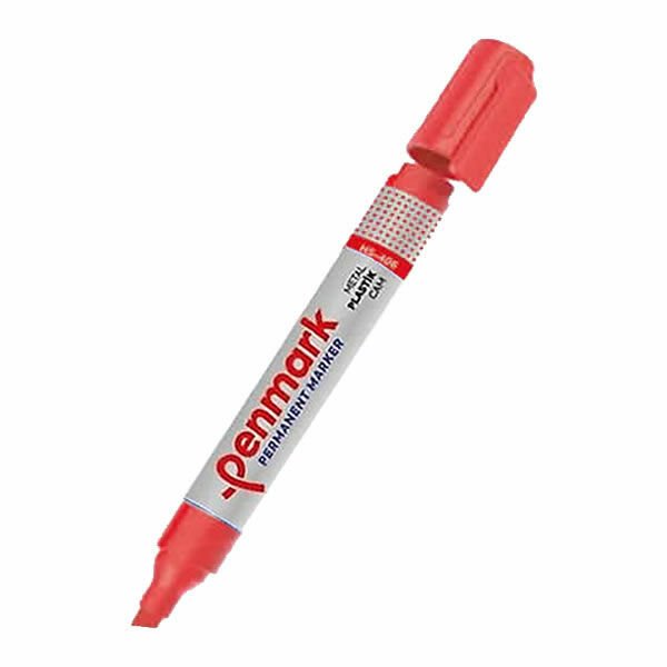 Penmark HS406-03 Kesik Uçlu Kırmızı Markör Kalem