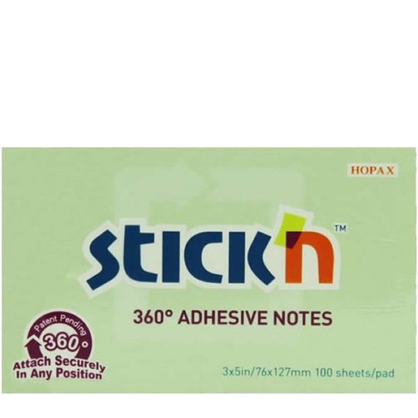 Gıpta Stickn 76x127 100 Yaprak Eco Notes Pastel Yeşil Not Kağıdı