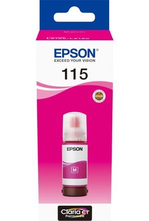 Epson 115 Magenta Kırmızı Şişe Mürekkep T07D34A L8160-L8180